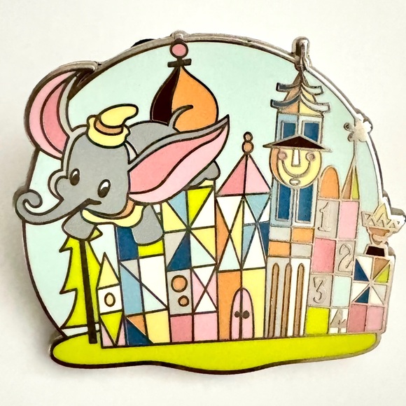 Disney Pin Happiest Place On Earth Retro Mystery Small World Pirates Set Of 2 - Picture 3 of 5